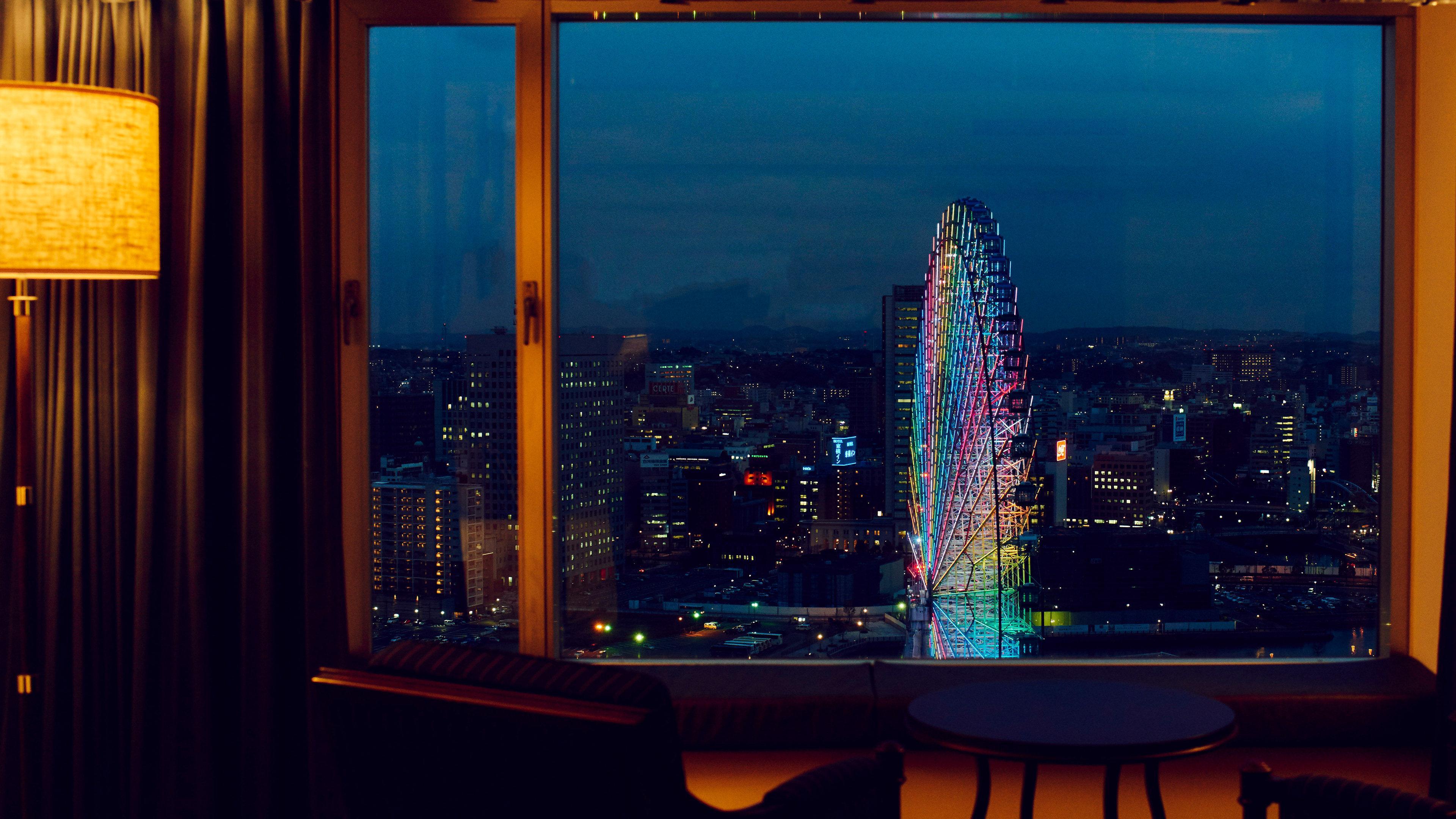 Intercontinental Yokohama Grand By Ihg Hotel Kültér fotó View from a room at the hotel