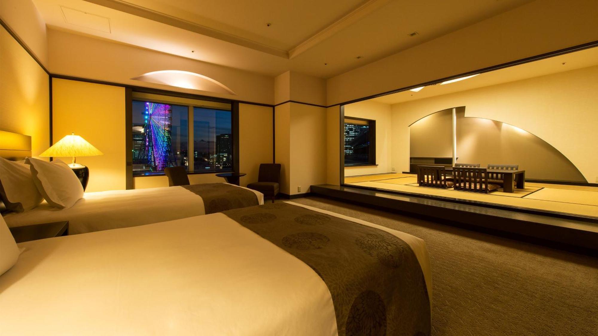 Intercontinental Yokohama Grand By Ihg Hotel Kültér fotó A suite at the hotel